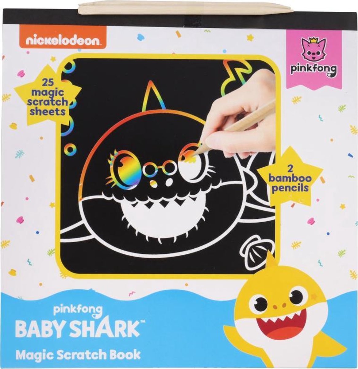 Baby Shark kras kleurboek | Magic Scratch Colouring Book | Pinkfong Baby Shark | Kleurboek | Baby Shark Speelgoed | kleurboek | Kleurboek voor kinderen